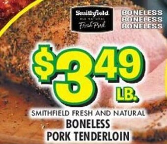 Miners County Market Boneless Pork Tenderloin offer
