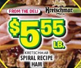 Miners County Market Spiral Recipe Ham offer