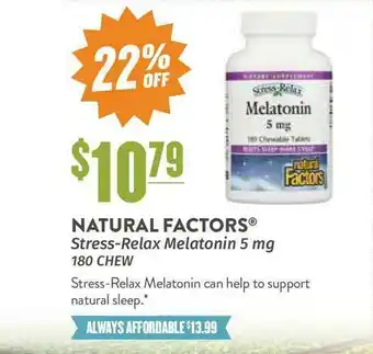 Natural Grocers Stress-Relax Melatonin 5 Mg 180 CHEW offer