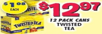 12 Pack Cans Twisted Tea