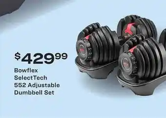 Academy Bowflex SelectTech 552 Adjustable Dumbbell Set offer