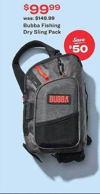 Academy Bubba Fishing Dry Sling Pack offer