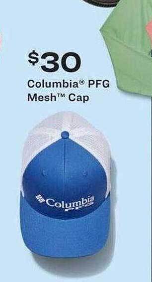 Academy Columbia Pfg Mesh Cap offer