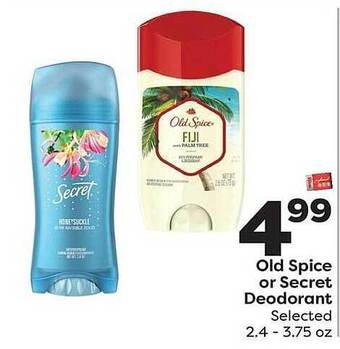 Weis Markets Old Spice Or Secret Deodorant offer