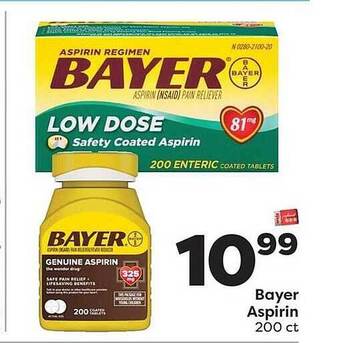 Weis Markets Bayer Aspirin offer