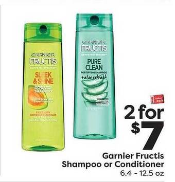 Weis Markets Garnier Fructis Shampoo Or Conditioner offer
