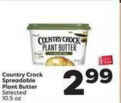 Weis Markets Country Crock Spreadable Plant Butter offer
