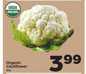 Weis Markets Organic Cauliflower offer