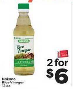 Weis Markets Nakano Rice Vinegar offer