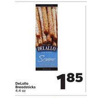 Weis Markets Delallo Breadsticks offer