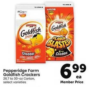 Safeway Pepperidge Farm Goldfish Crackers offer