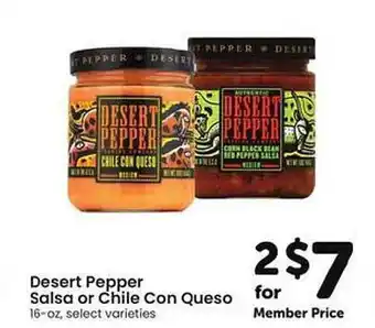 Desert Pepper Salsa Or Chile Con Queso