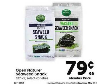 Safeway Open Nature® Seaweed Snack offer