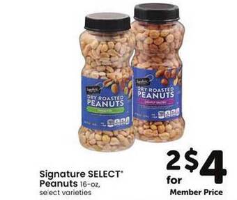 Safeway Signature Select® Peanuts offer