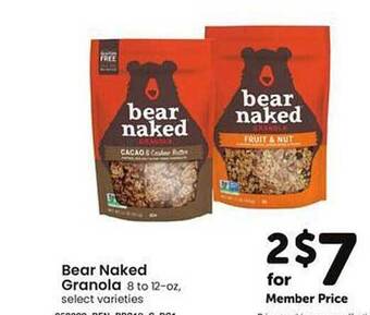 Safeway Bear Naked Granola offer