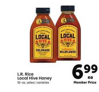 Safeway L.R. Rice Local Hive Honey offer