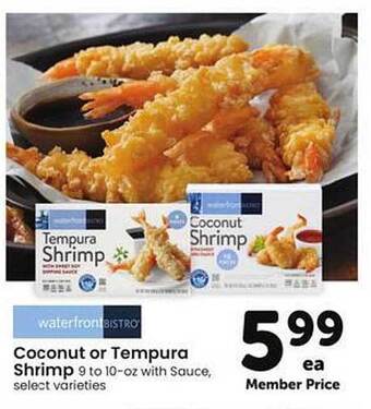 Safeway Coconut Or Tempura Shrimp offer