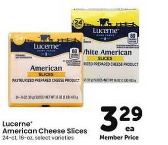 Safeway Lucerne® American Cheese Slices offer