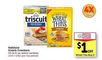 Safeway Nabisco Snack Crackers offer