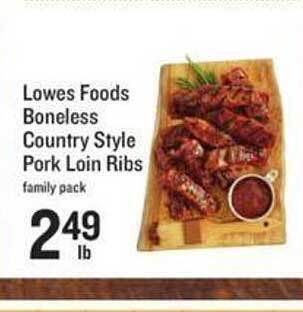 Lowes Foods Lowes Foods Boneless Country Style Pork Loin Ribs offer