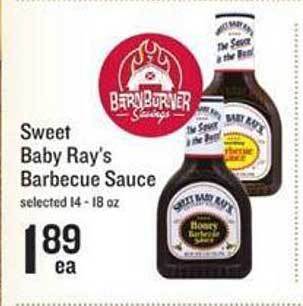 Lowes Foods Sweet Baby Ray's Barbecue Sauce offer