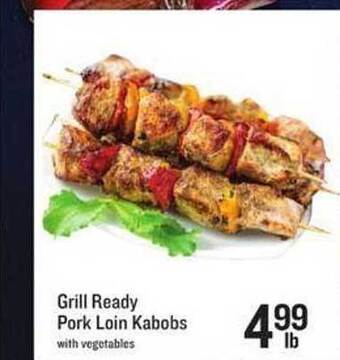 Lowes Foods Grill Ready Pork Loin Kabobs offer