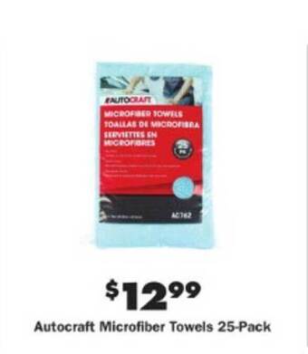 Advance Auto Parts Autocraft Microfiber Towels 25-pack offer