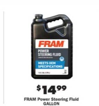 Advance Auto Parts Fram Power Steering Fluid Gallon offer
