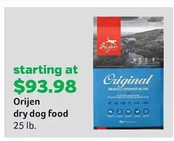 Pet Supplies Plus Orijen Dry Dog Food offer