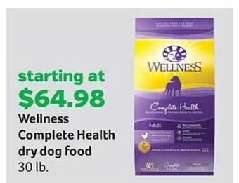Pet Supplies Plus Wellness Complete Health Dry Dog Food offer