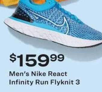 Academy Men's Nike React Infinity Run Flyknit 3 offer