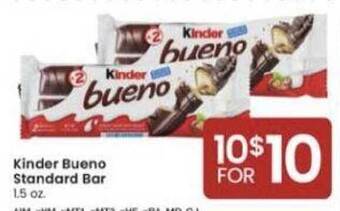 Albertsons Kinder Bueno Standard Bar offer