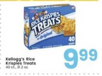 Albertsons Kellogg's Rice Krispies Treats offer