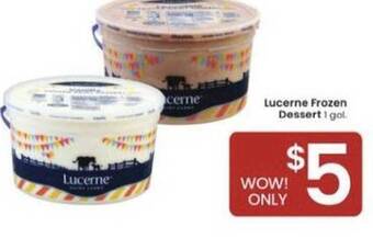 Albertsons Lucerne Frozen Dessert offer