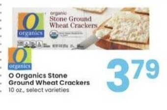 Albertsons O Organics Stone Ground Wheat Crackers offer