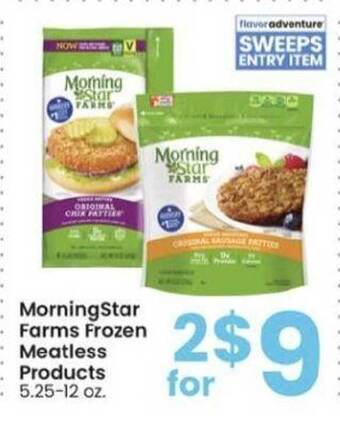 Albertsons MorningStar Farms Frozen Meatless Products offer