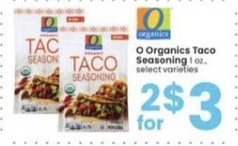 Albertsons O Organics Taco Seasoning offer