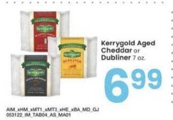 Albertsons Kerrygold Aged Cheddar Or Dubliner offer