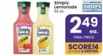 Albertsons Simply Lemonade offer