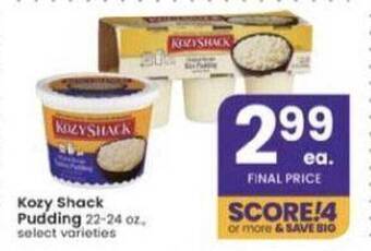 Albertsons Kozy Shack Pudding offer