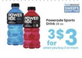 Albertsons Powerade Sports Drink offer