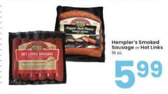 Albertsons Hempler's Smoked Sausage Or Hot Links offer