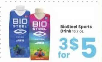 Albertsons BioSteel Sports Drink offer