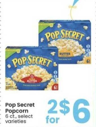 Albertsons Pop Secret Popcorn offer