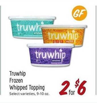 Sprouts Farmers Market Truwhip Frozen Whipped Topping offer