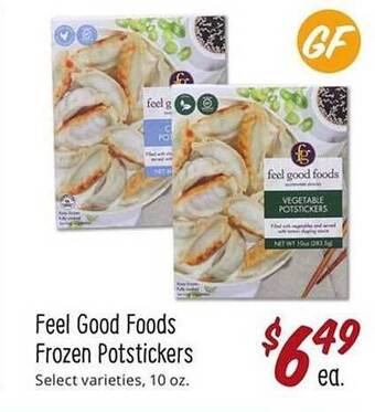 Sprouts Farmers Market Feel Good Foods Frozen Potstickers offer