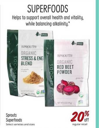 Sprouts Farmers Market Sprouts Superfoods offer