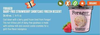 Sprouts Farmers Market Forager Dairy-free Strawberry Shortcake Frozen Dessert offer