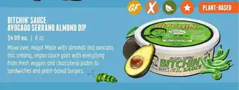 Sprouts Farmers Market Bitchin'sauce Avocado Serrano Almond Dip offer