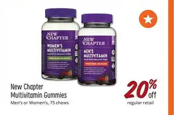 Sprouts Farmers Market New Chapter Multivitamin Gummies offer